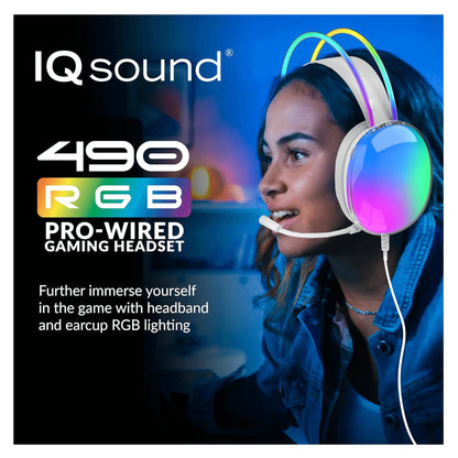 Supersonic Professional Wired Gaming Headset with LED Lighting and Surround Sound Technology