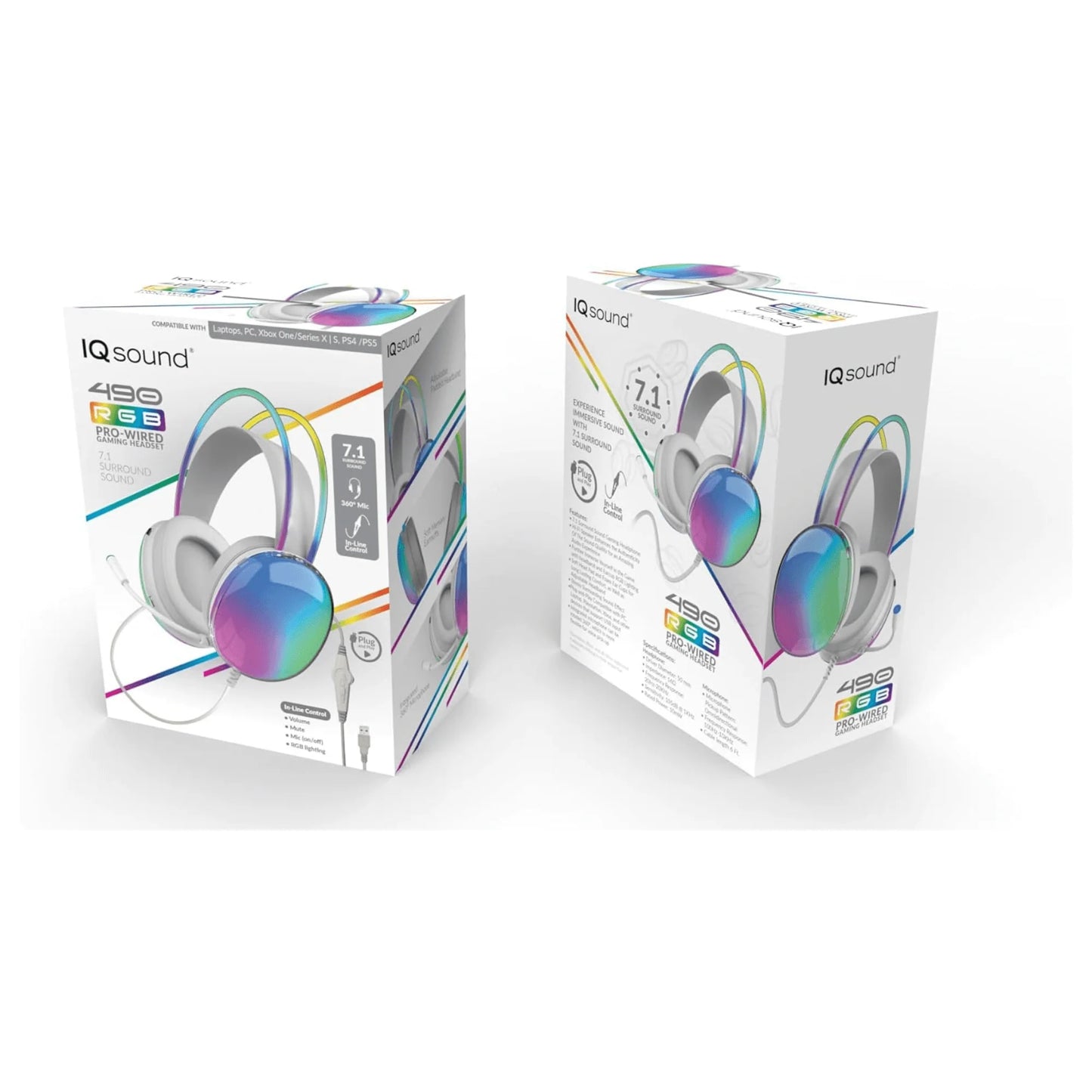 Supersonic Professional Wired Gaming Headset with LED Lighting and Surround Sound Technology
